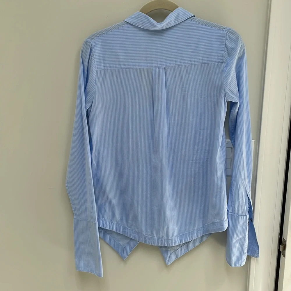 Scotch & Soda Light Blue Striped Button-Down Shirt - Picture 3 of 8